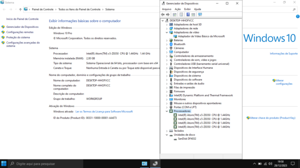Notebook Multilaser PC024 com Intel ® Atom X5-Z8350 @ 1.44, 2GB RAM, 32GB, Intel Graphics, Tela 14' HD - Image 6