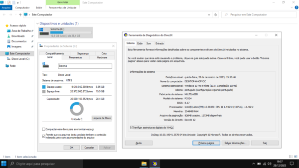 Notebook Multilaser PC024 com Intel ® Atom X5-Z8350 @ 1.44, 2GB RAM, 32GB, Intel Graphics, Tela 14' HD - Image 7
