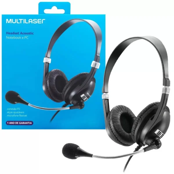 Fone de ouvido Headset Acoustic MULTILASER  - PH041