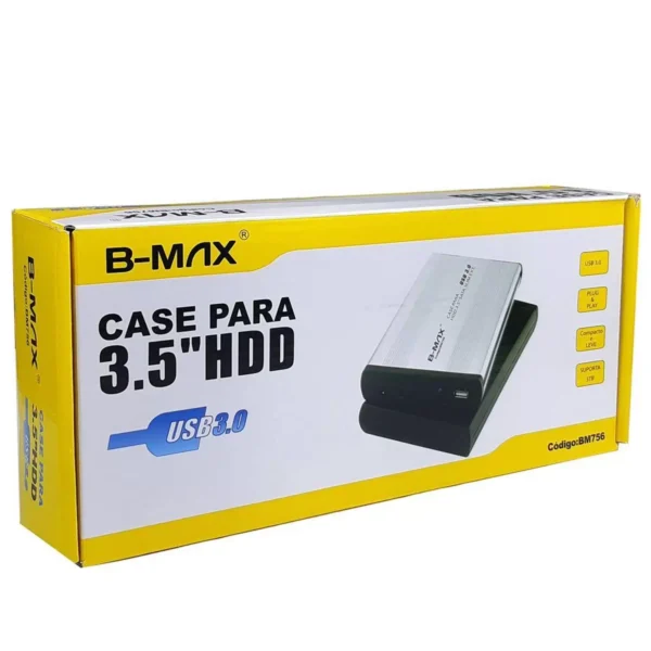 Case para HD externo desktop 3.5 USB 3.0 B-MAX BM-756