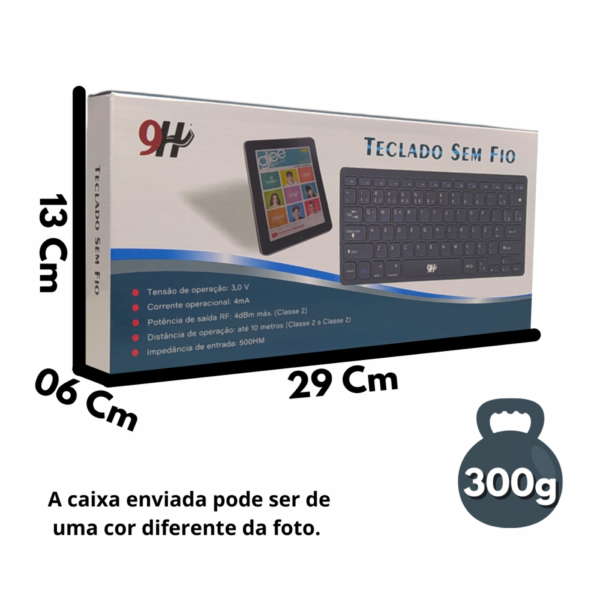 Teclado Sem Fio H-704 9H - BRANCO