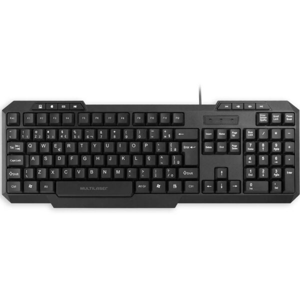 Teclado Multilaser USB Preto Multimidia - TC206 - Image 3