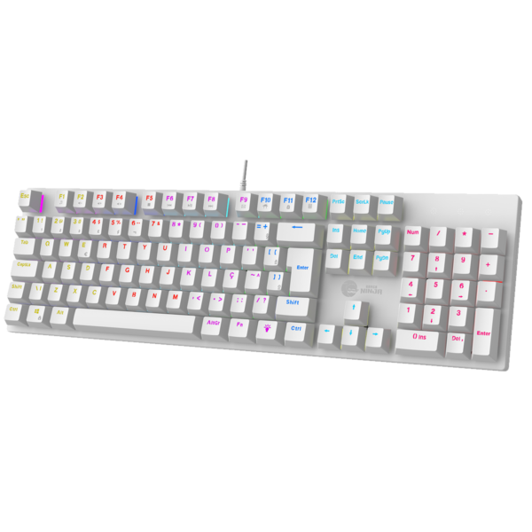 Teclado Mecânico Gamer Ninja Leap RGB TC-GN-LPWH - Branco - Image 2