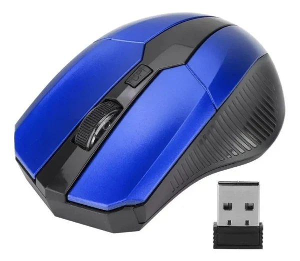 Mouse Sem fio Knup G10 Azul/Amarelo