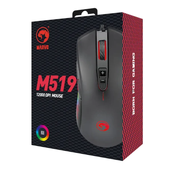 Mouse Gamer Usb Marvo M519 12000 DPI - Image 3