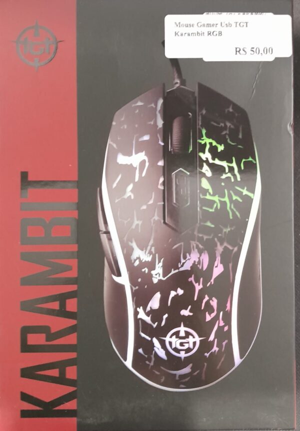 Mouse Gamer Usb TGT Karambit RGB