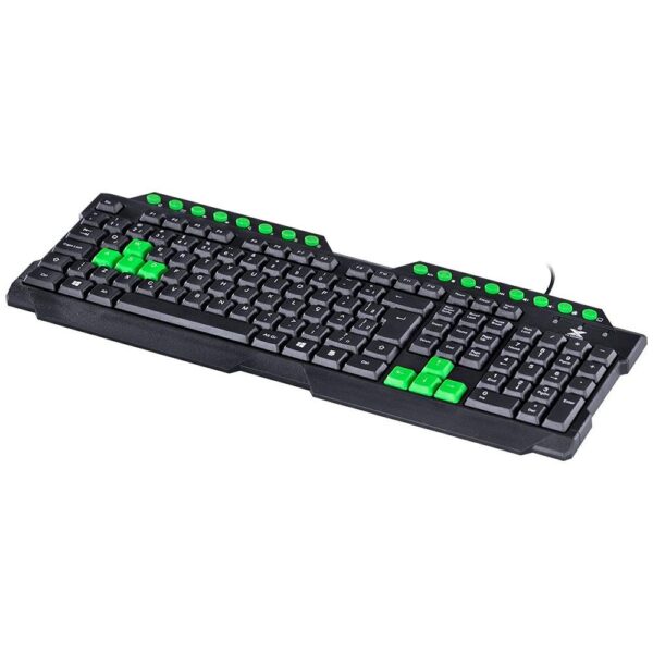 Teclado Gamer Multilaser Tc243 Multimidia USB Verde/Branco - Image 2