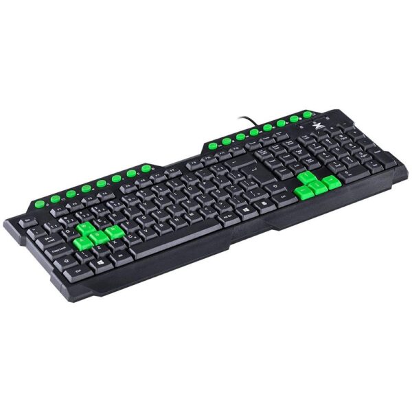 Teclado Gamer Multilaser Tc243 Multimidia USB Verde/Branco - Image 5