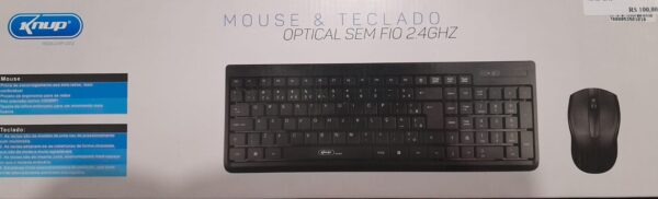 Kit Teclado e Mouse Knup Sem fio KP-2012