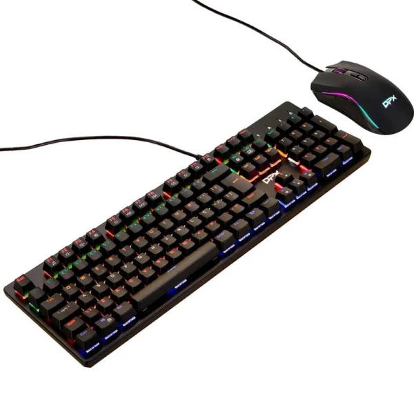 Kit Teclado Mecanico e Mouse Gamer DPX G004 RGB - Image 2