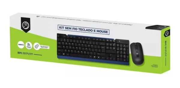 Kit Teclado e Mouse Sem Fio BPC 5271