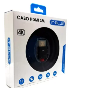 Cabo HDMI 2.0 IT-BLUE LE-6621 - 3 Metros 4K